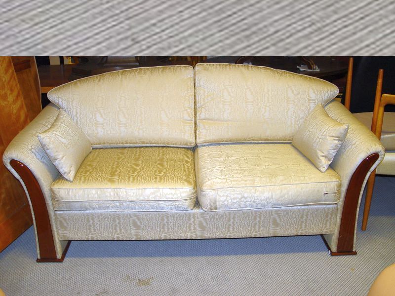 Vintage englisch Sofa Couch Lounger Kirschbaum Zweisitzer cherrywood um